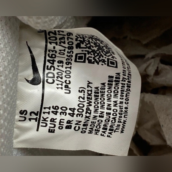 Nike Court Vision Low White & Red Sneakers Size 12 Like New MSRP $95 - Picture 9 of 9